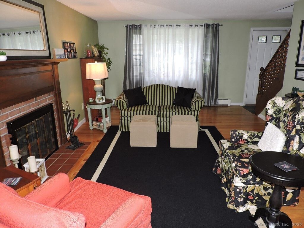 Fireplace, Interior, Living room, Wood Texture Flooring
