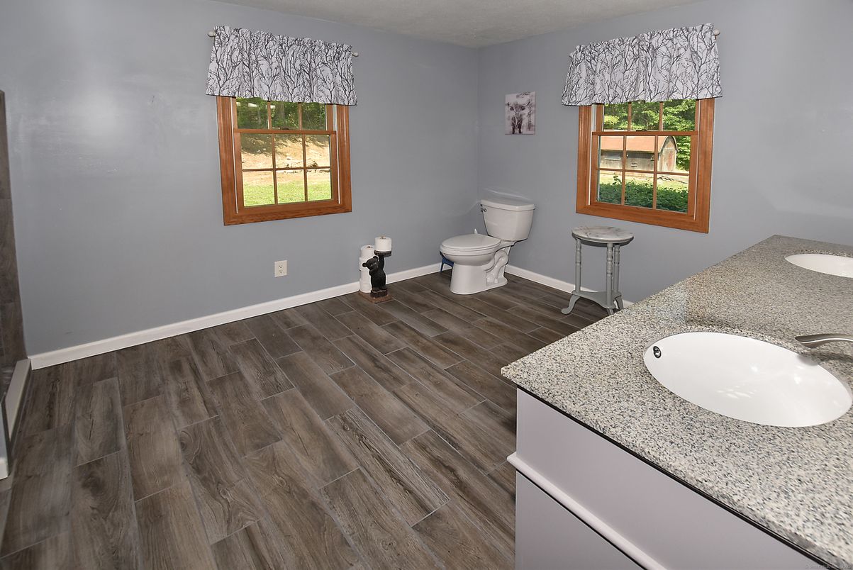 Bathroom, Interior, Wood Texture Flooring