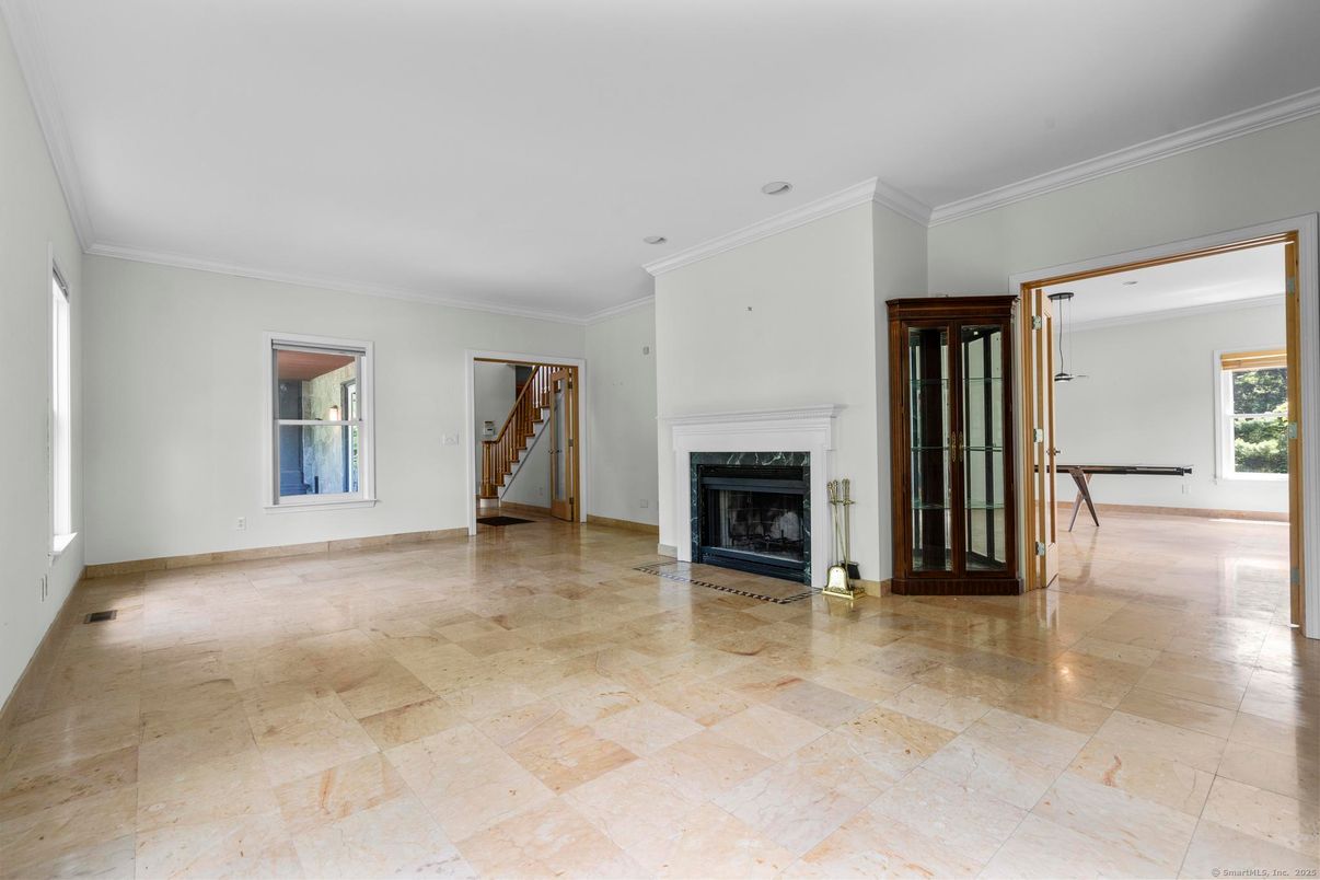 Empty room, Fireplace, Interior