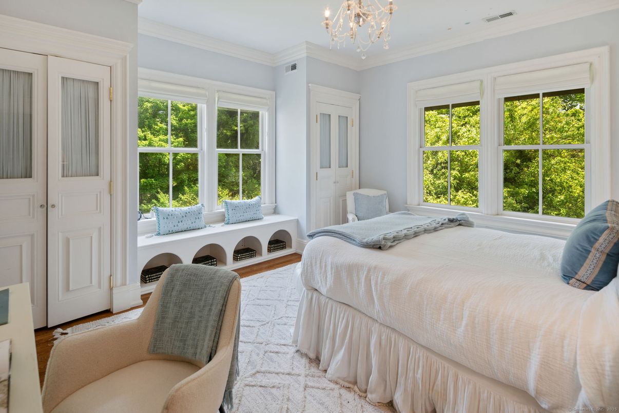 Bedroom, Chandelier, Interior