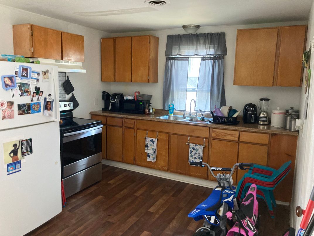 Interior, Kitchen, Wood Texture Flooring