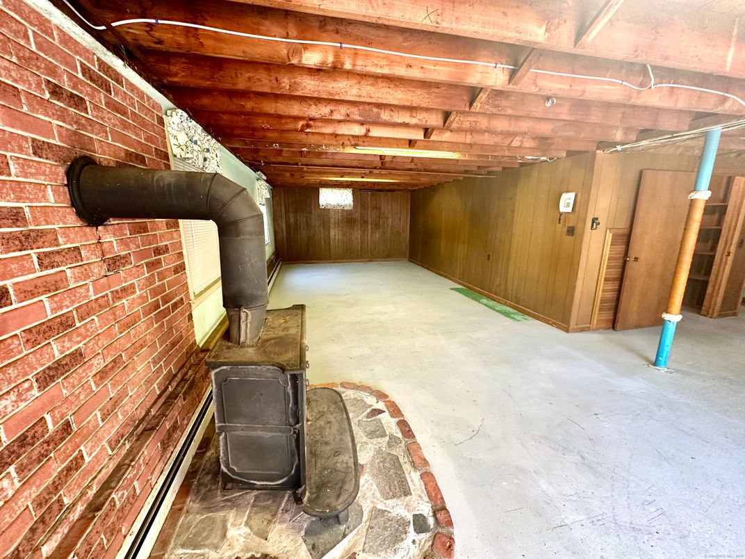 Interior, Stone Walls, Wooden Beams