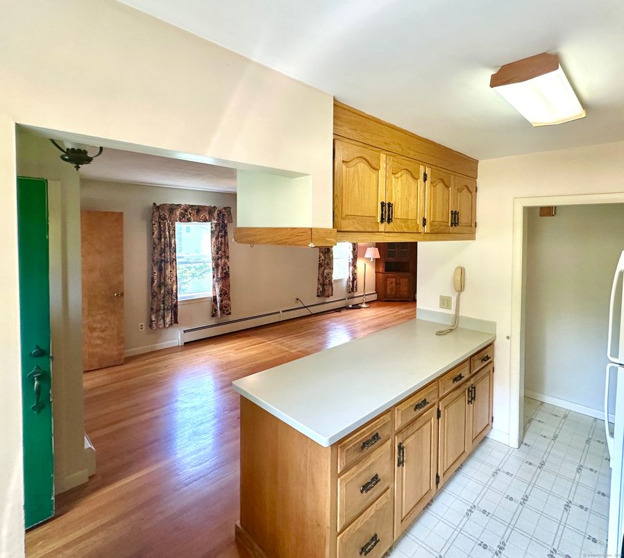 Interior, Kitchen, Wood Texture Flooring
