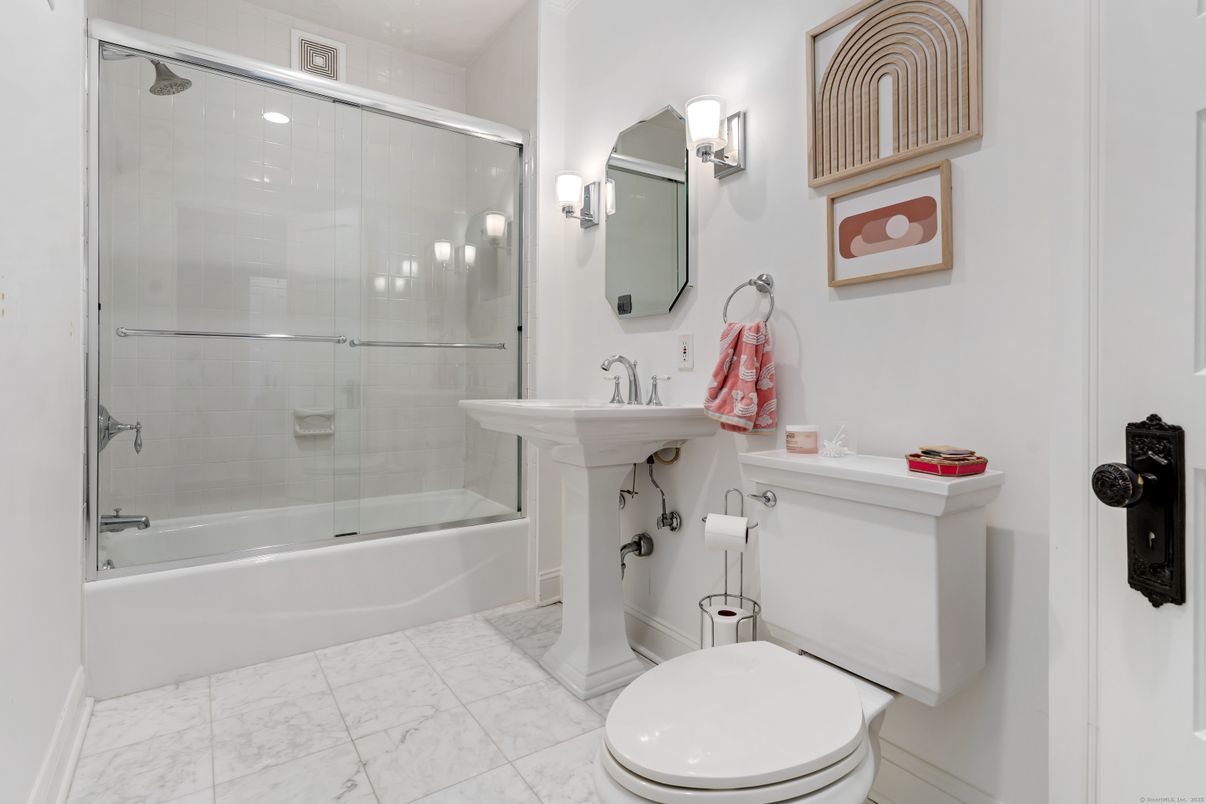 Bathroom, Glass Shower, Interior, Marble