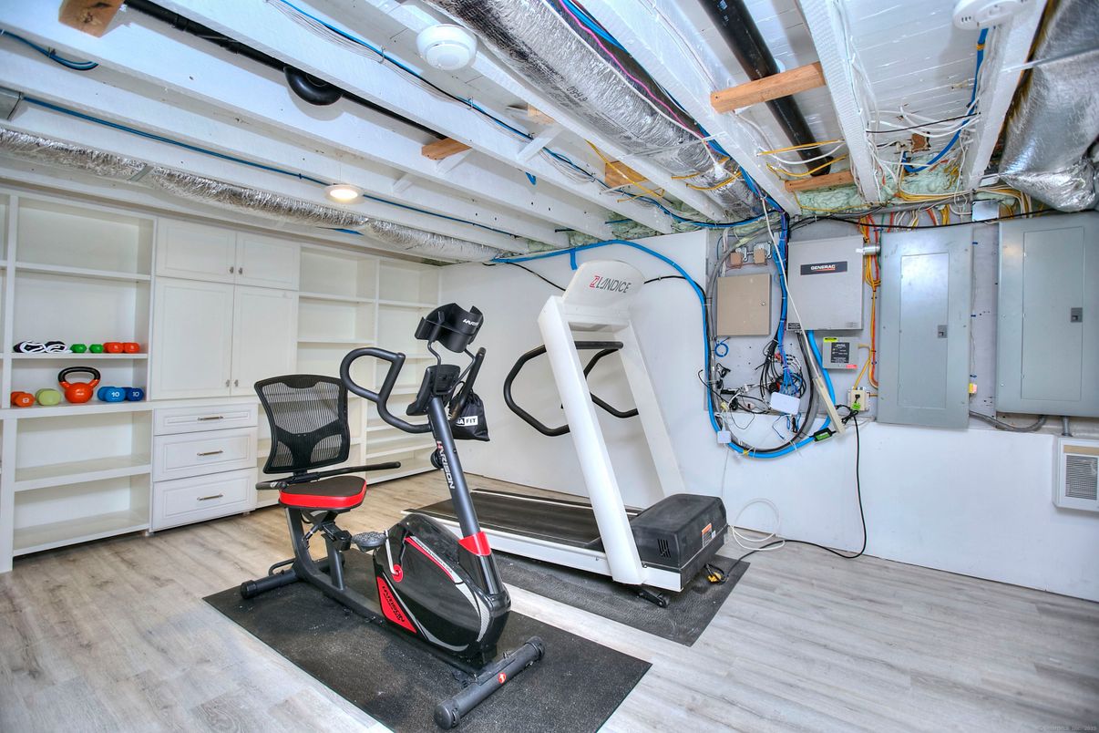 Fitness Equipment, Interior, Wood Texture Flooring