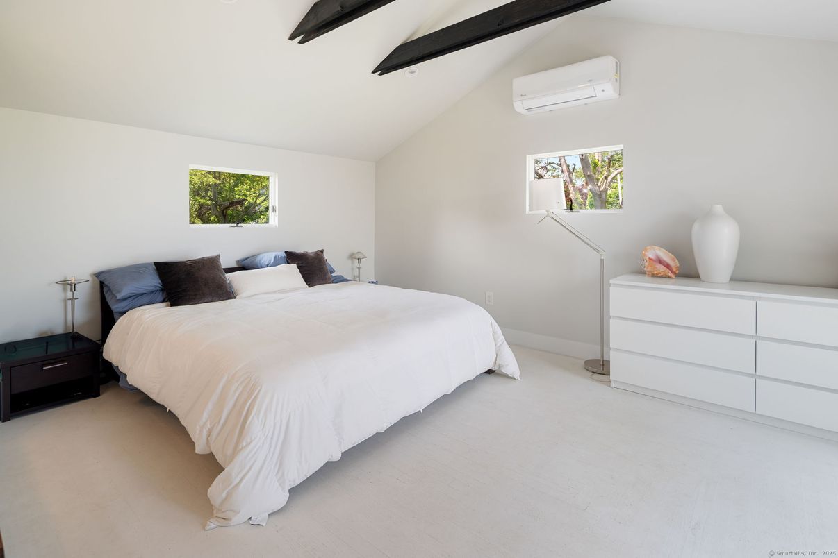 Bedroom, Interior, Wooden Beams