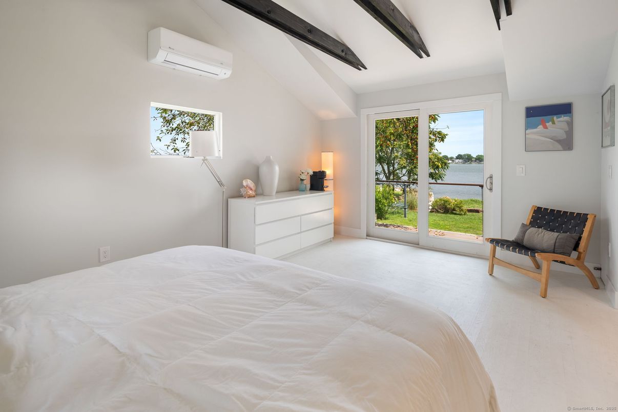 Bedroom, Interior, Water, Wooden Beams
