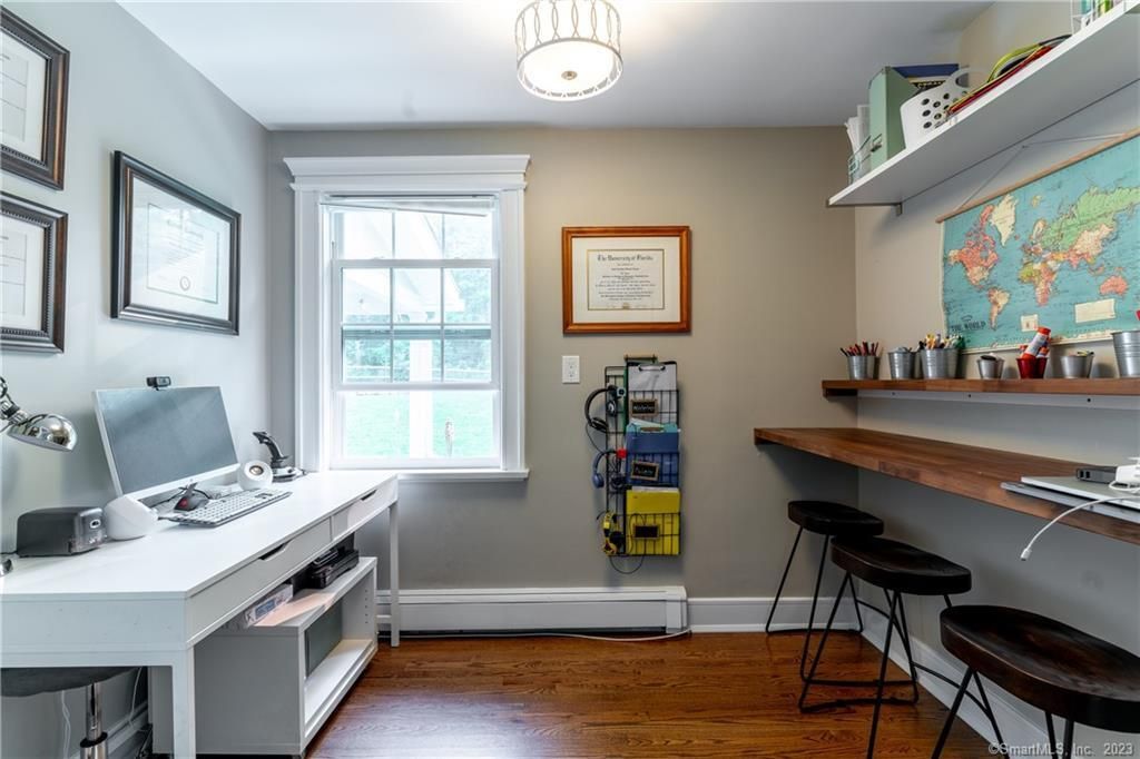 Home Office, Interior, Wood Texture Flooring