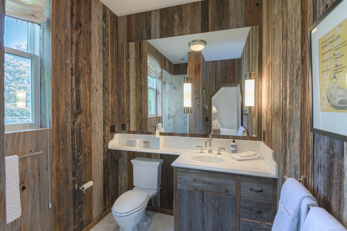 Bathroom, Interior, Wooden Walls