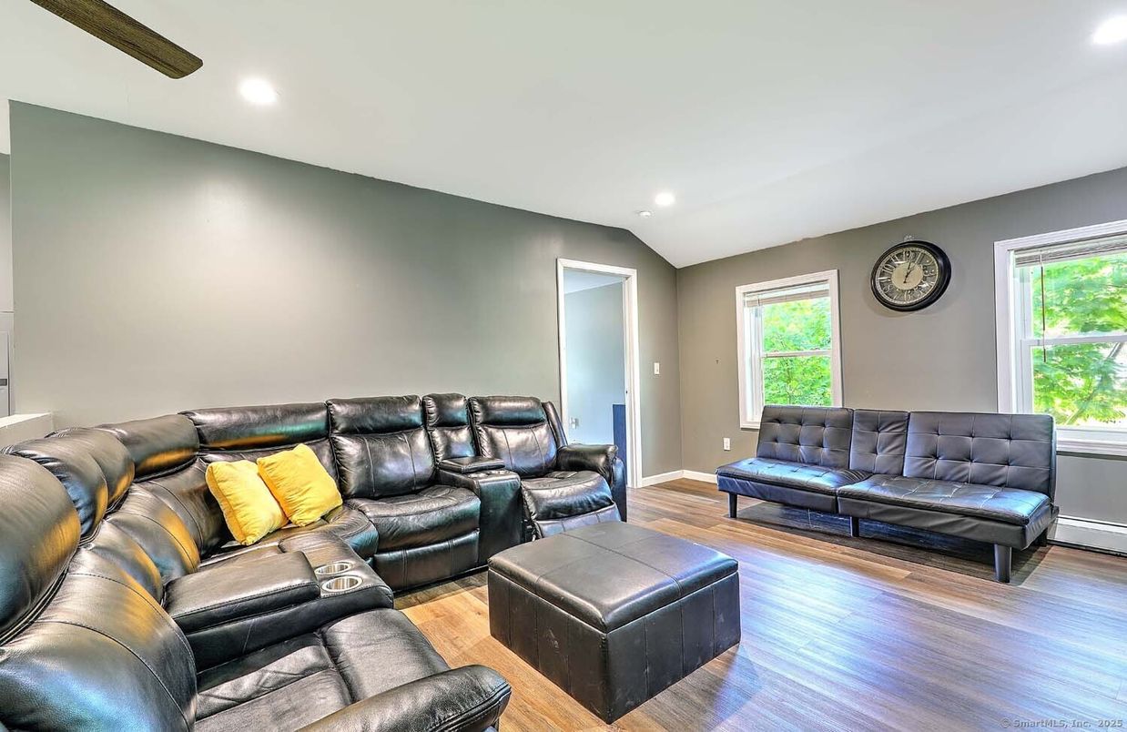 Home Theatre Room, Interior, Living room, Recessed Lighting, Wood Texture Flooring