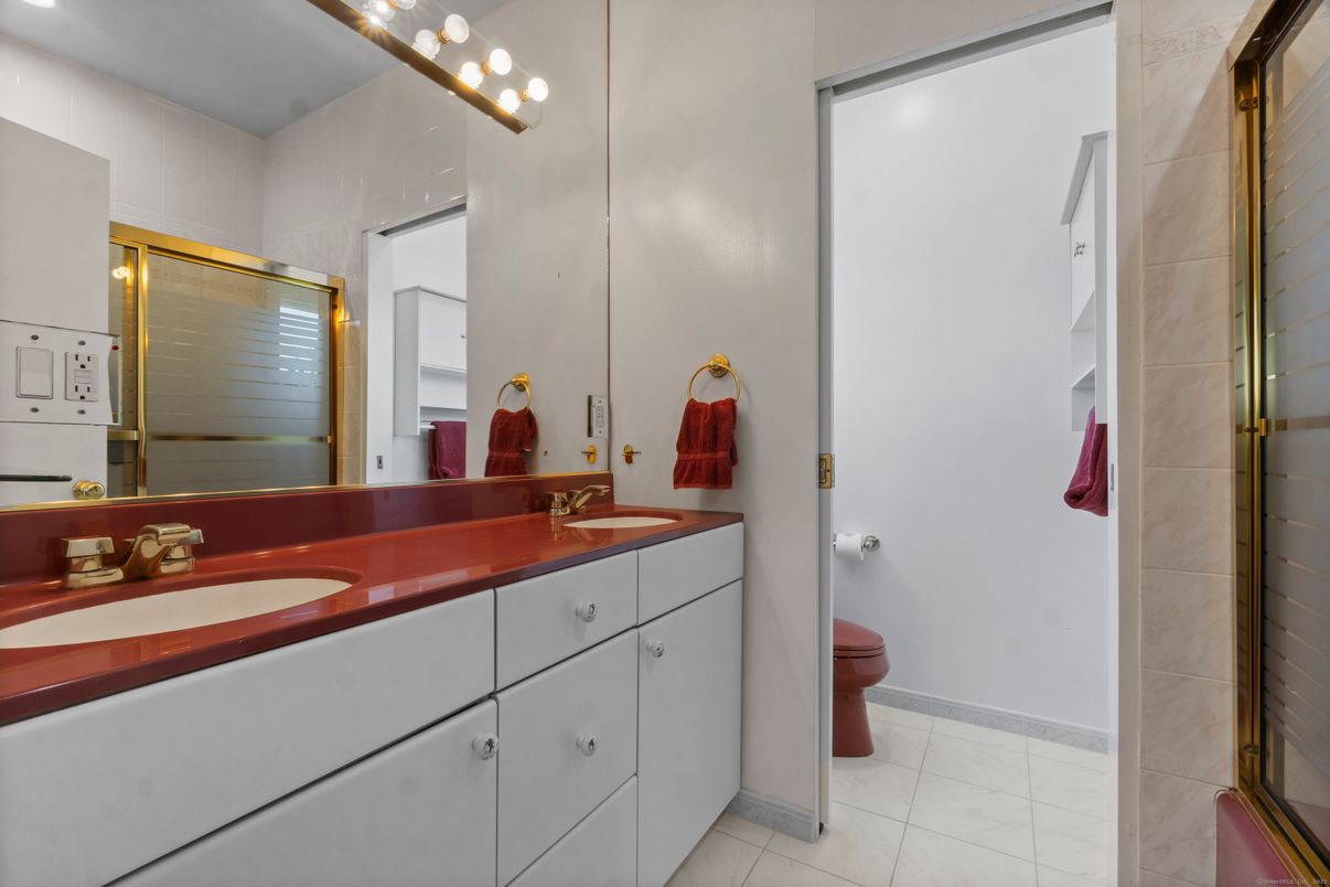 Bathroom, Dual Sink Vanities, Glass Shower, Interior