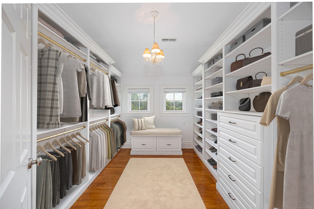 Chandelier, Interior, Pendant Lights, Walk-in Closets, Wood Texture Flooring