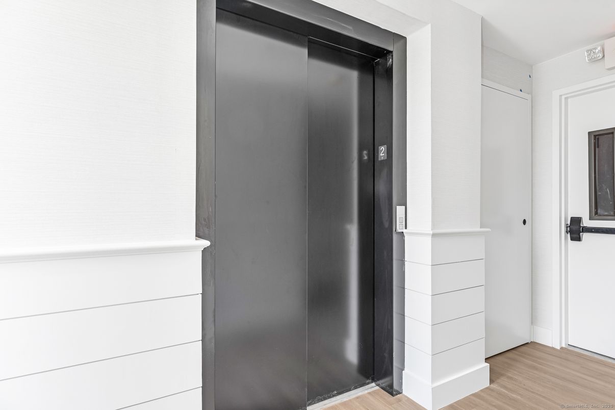 Elevator, Interior, Wood Texture Flooring