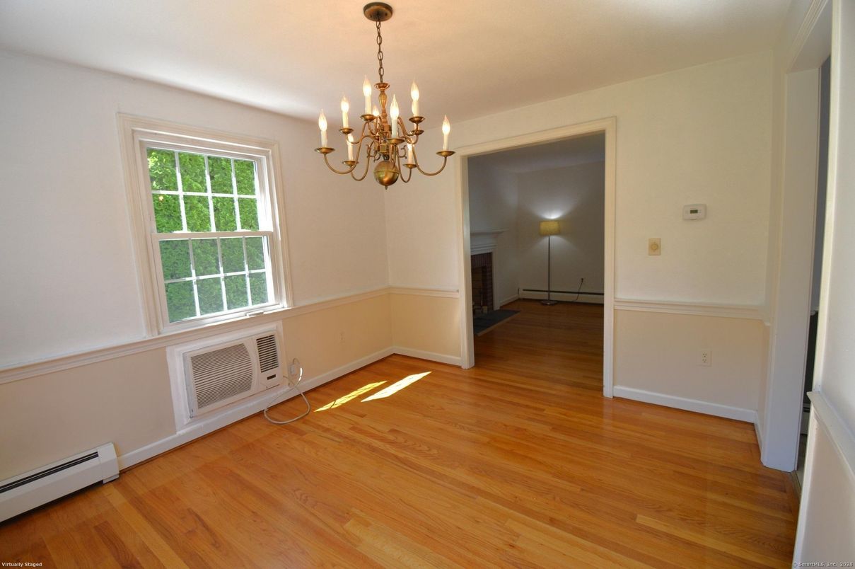 Chandelier, Empty room, Fireplace, Interior, Wood Texture Flooring