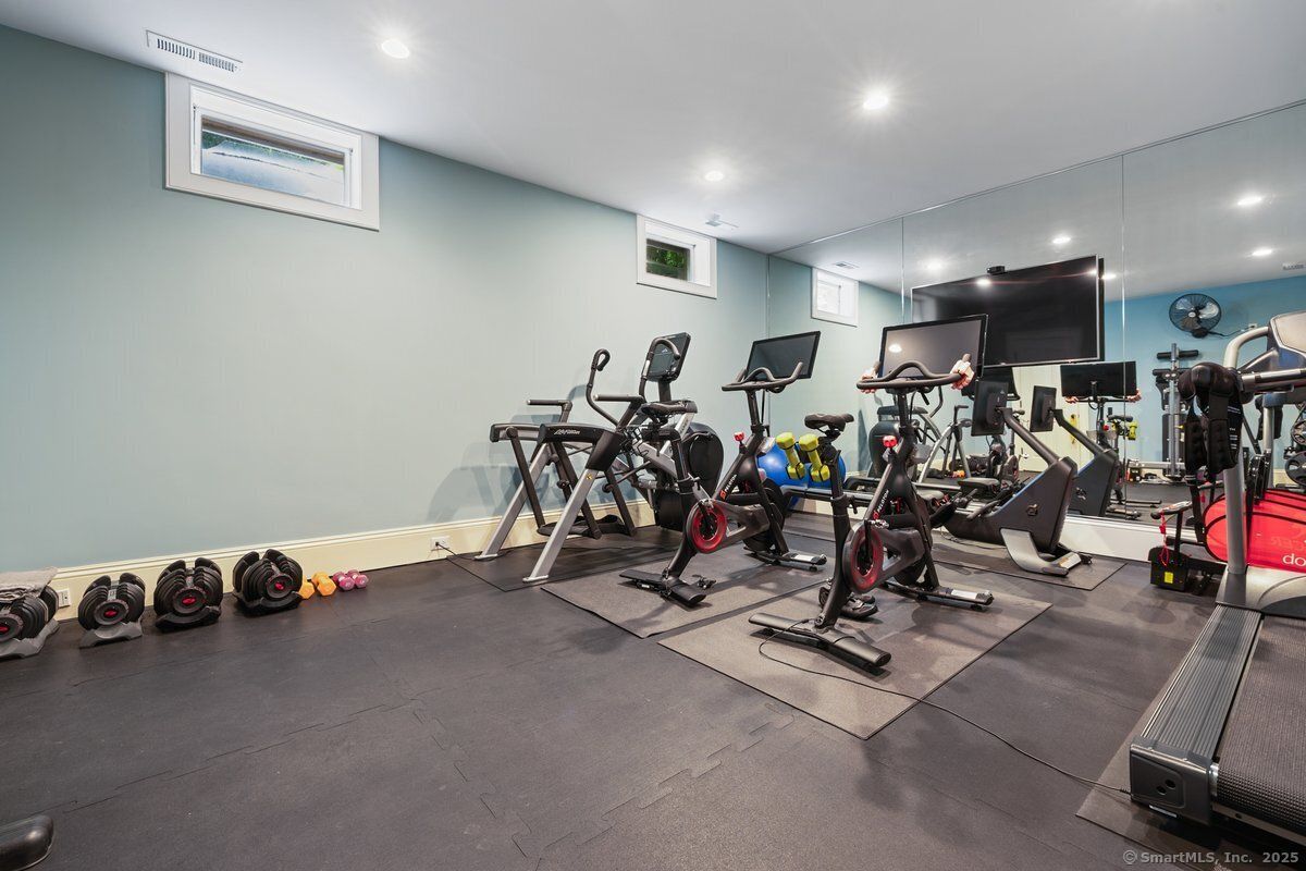 Fitness Equipment, Gym, Interior, Recessed Lighting