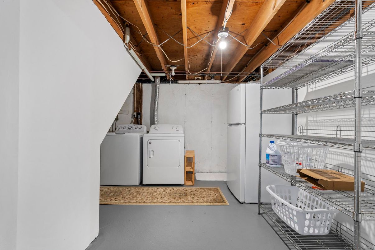 Interior, Utility Closets, Washer, Wooden Beams, Wooden Ceilings