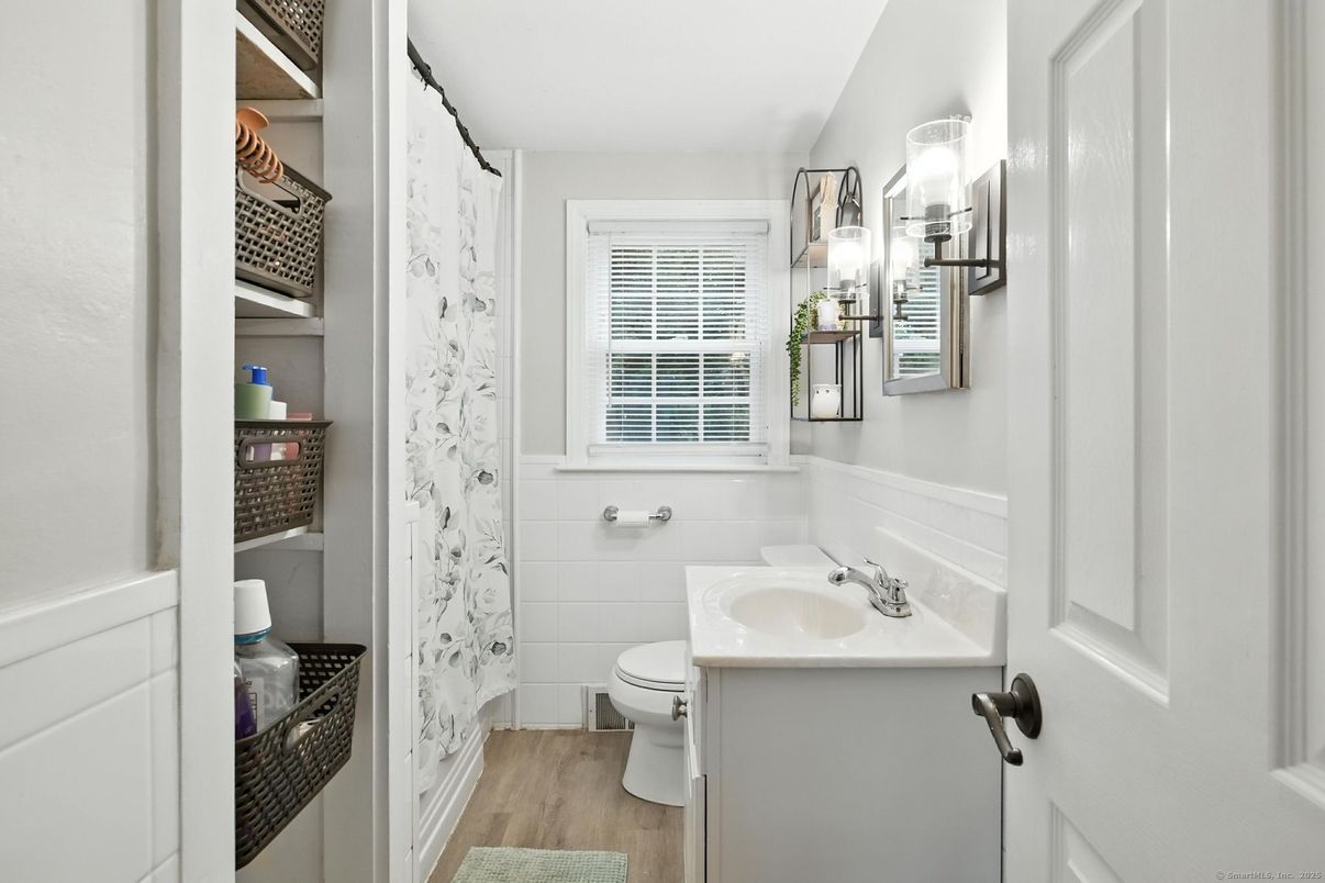 Bathroom, Interior, Wood Texture Flooring