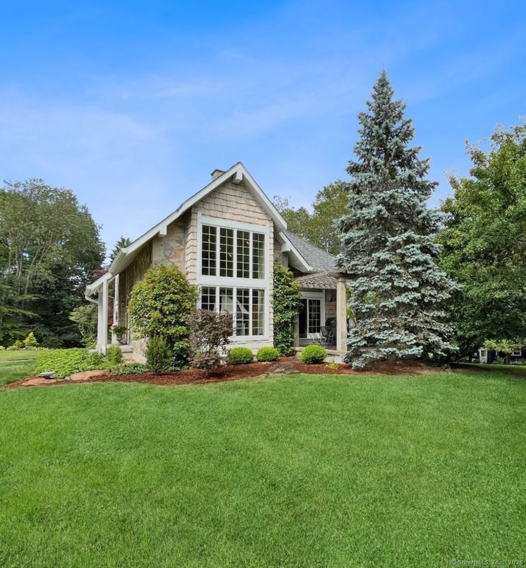Backyard, Exterior, Facade, Brick Traditional