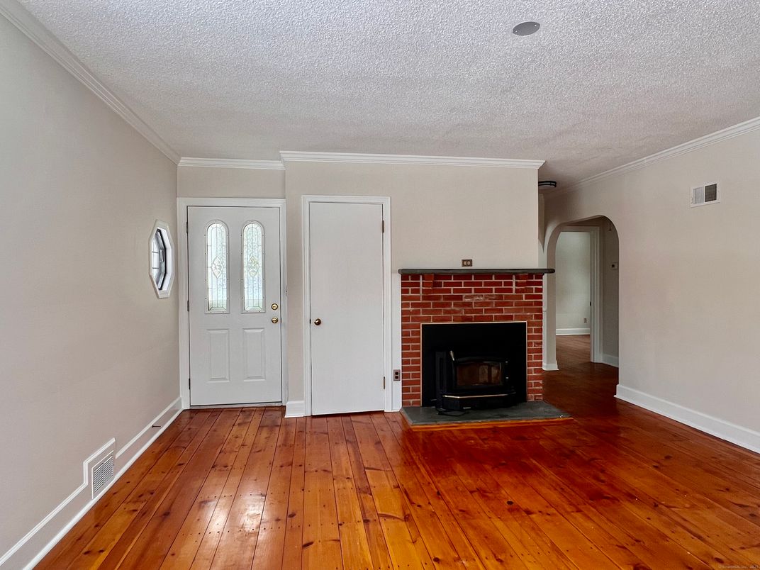 Empty room, Fireplace, Interior, Wood Texture Flooring