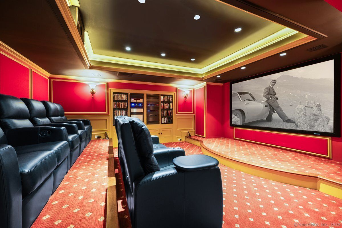 Home Theatre Room, Interior, Projection Screen, Recessed Lighting, Theatre Room