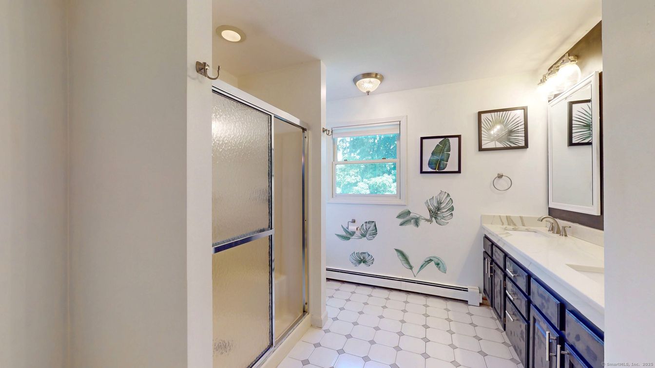 Bathroom, Dual Sink Vanities, Glass Shower, Interior