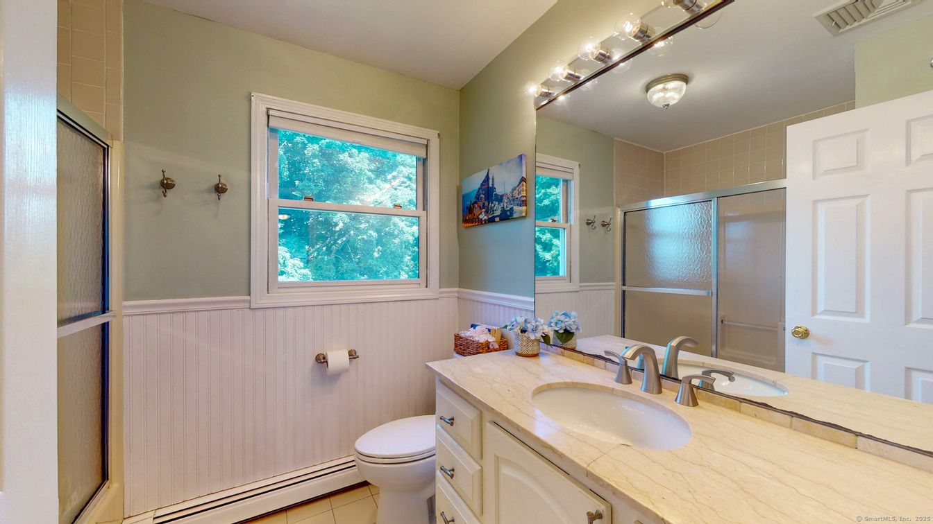 Bathroom, Glass Shower, Interior, Tile Countertops