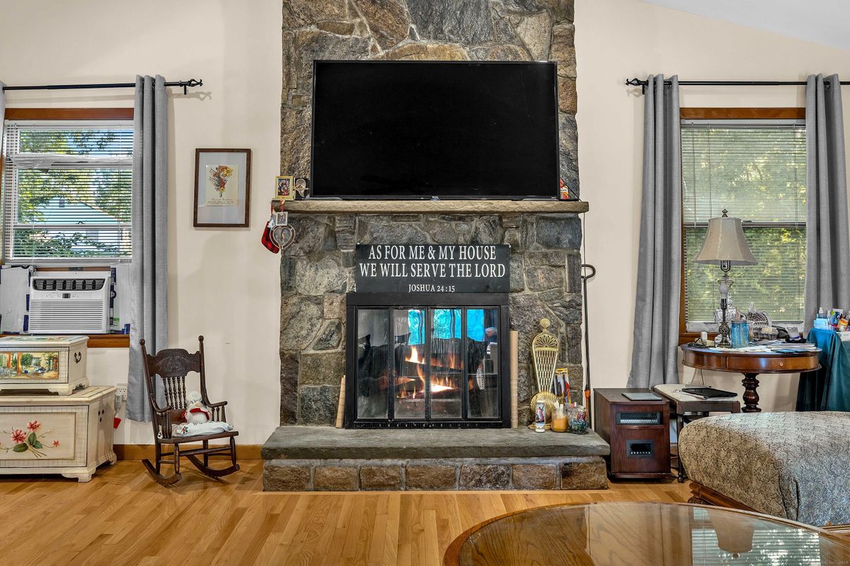 Fireplace, Interior, Wood Texture Flooring