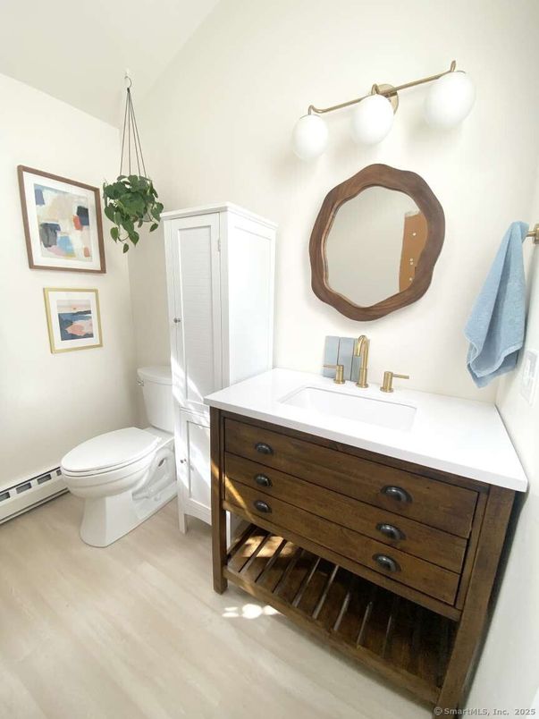 Bathroom, Interior, Wood Texture Flooring