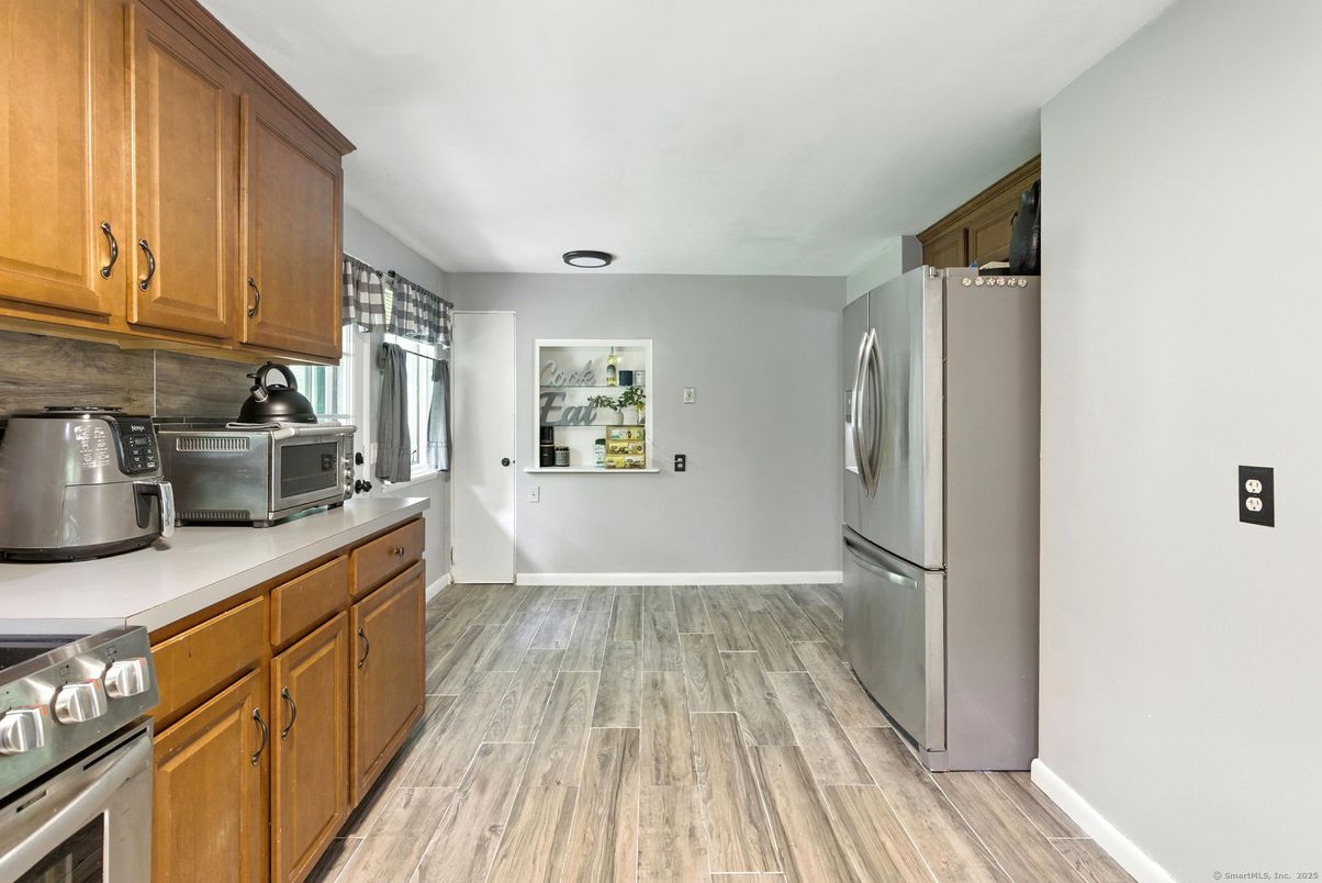 Interior, Kitchen, Wood Texture Flooring