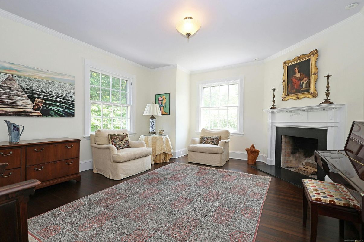 Fireplace, Interior, Wood Texture Flooring