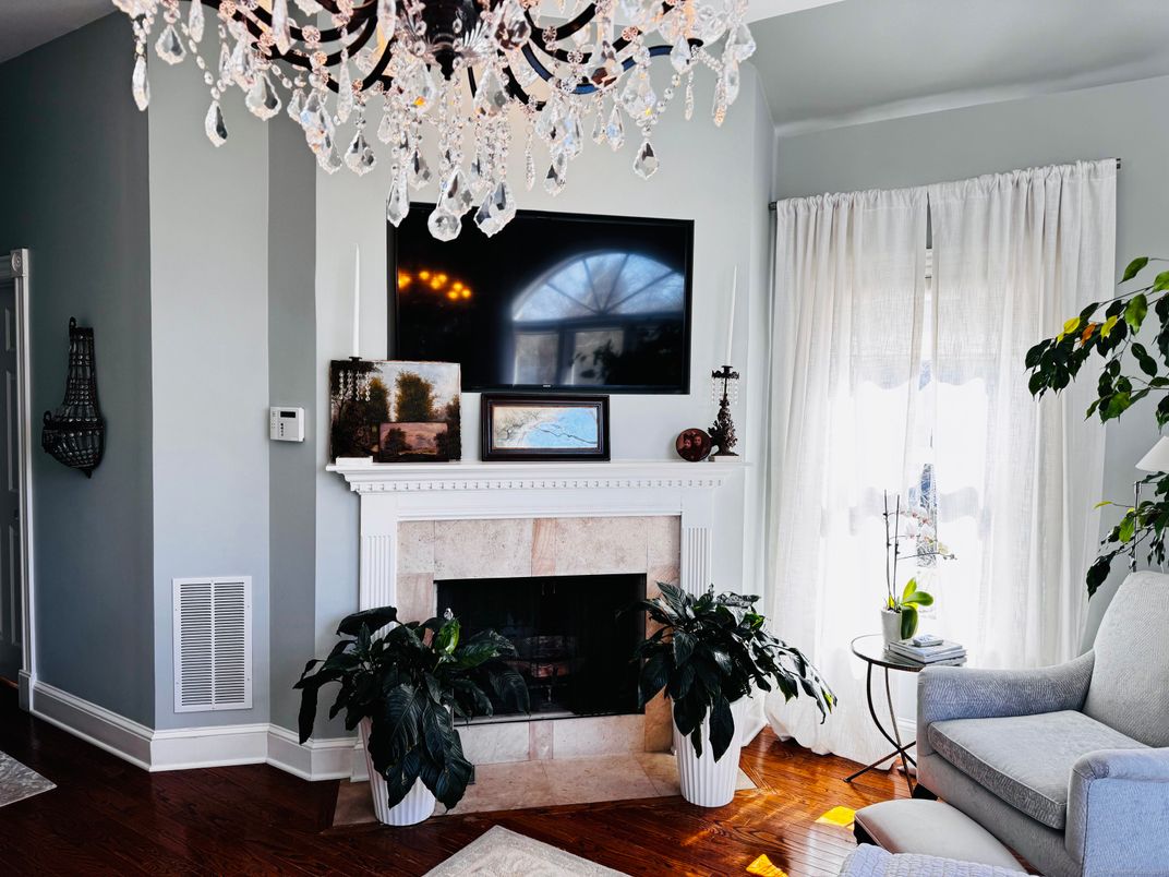 Fireplace, Interior, Wood Texture Flooring