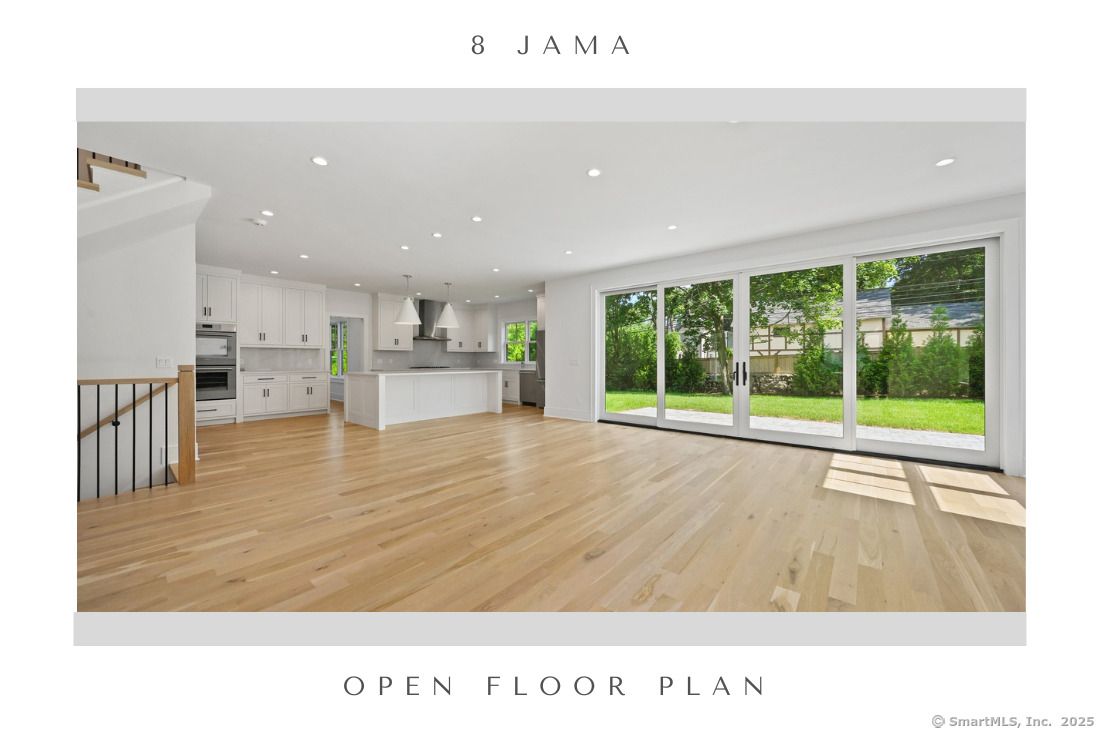 Empty room, Interior, Kitchen, Pendant Lights, Recessed Lighting, Stainless Steel Appliances, Wood Texture Flooring