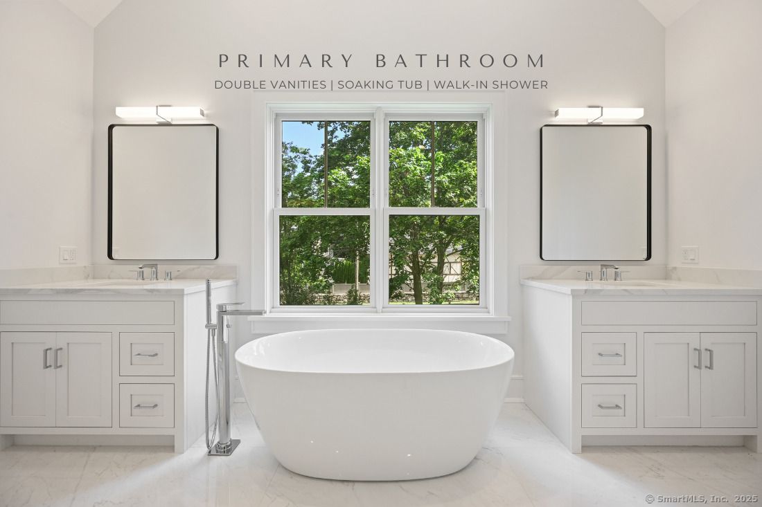Bathroom, Dual Sink Vanities, Free Standing Baths, Interior, Marble
