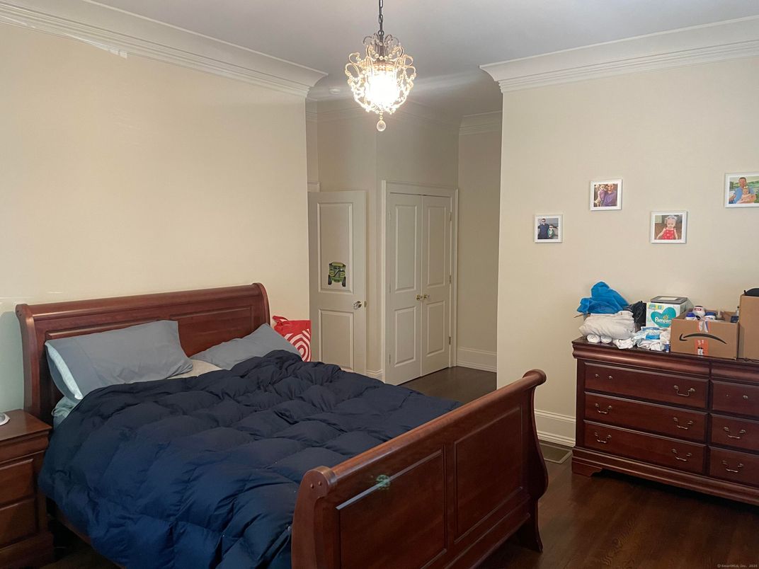Bedroom, Interior, Pendant Lights, Wood Texture Flooring