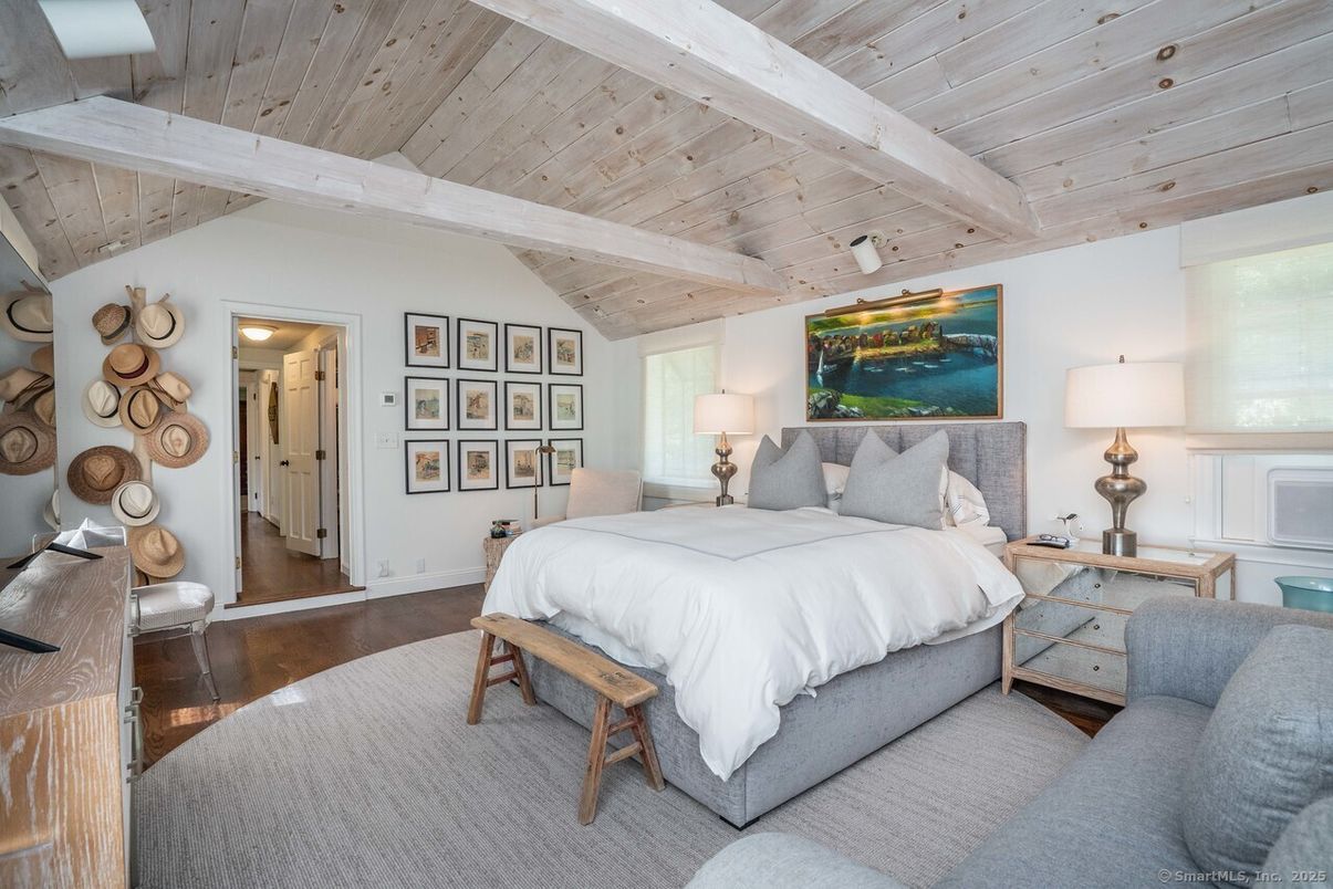 Bedroom, Interior, Wooden Beams, Wooden Ceilings, Wood Texture Flooring