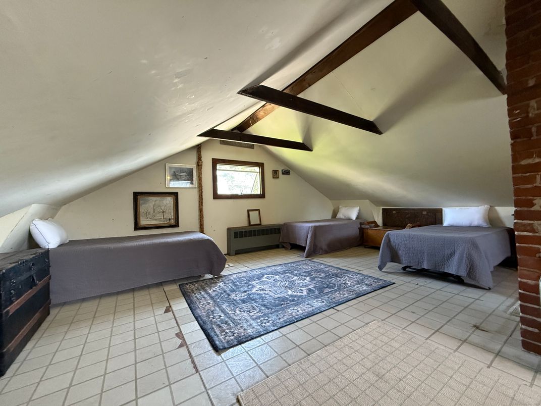 Bedroom, Interior, Wooden Beams