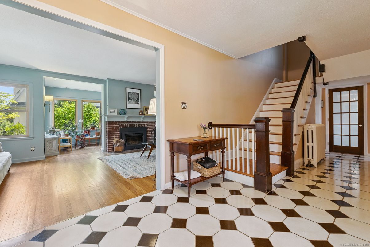 Fireplace, Interior, Wood Texture Flooring