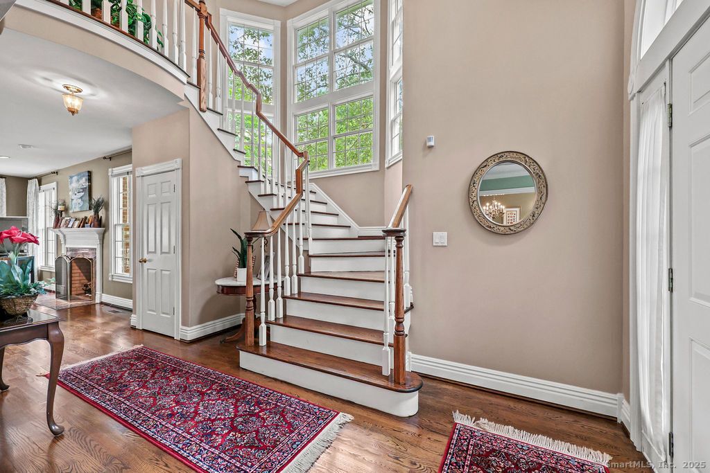 Fireplace, Interior, Recessed Lighting, Wood Texture Flooring