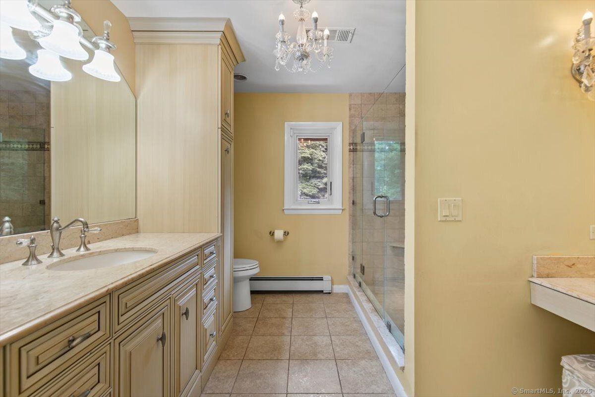 Bathroom, Dual Sink Vanities, Glass Shower, Interior