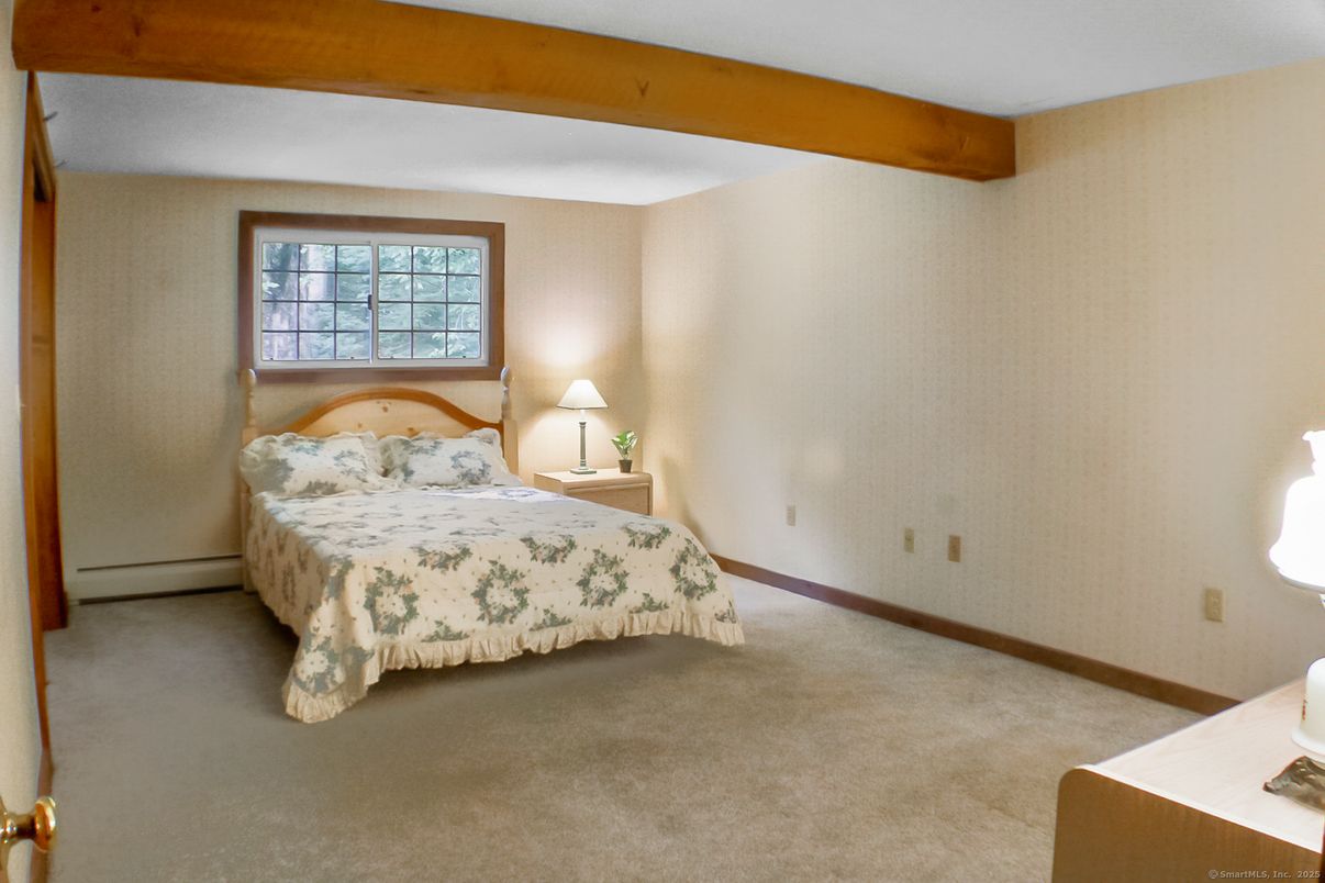 Bedroom, Interior, Wooden Beams