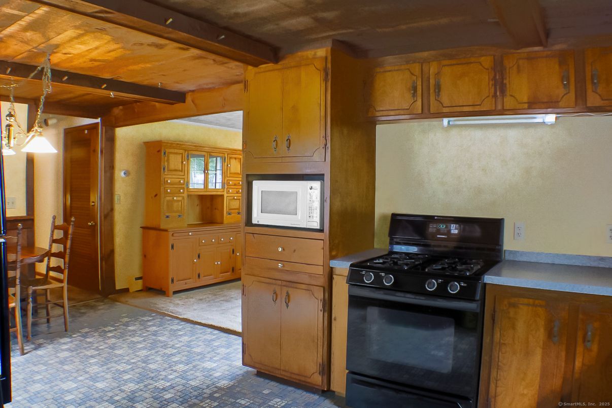 Interior, Kitchen, Pendant Lights, Wooden Beams