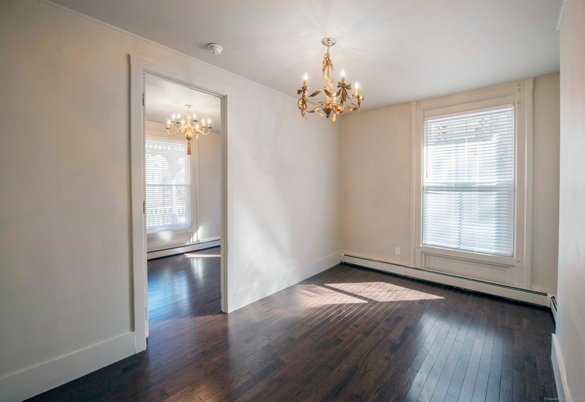 Chandelier, Empty room, Interior, Wood Texture Flooring