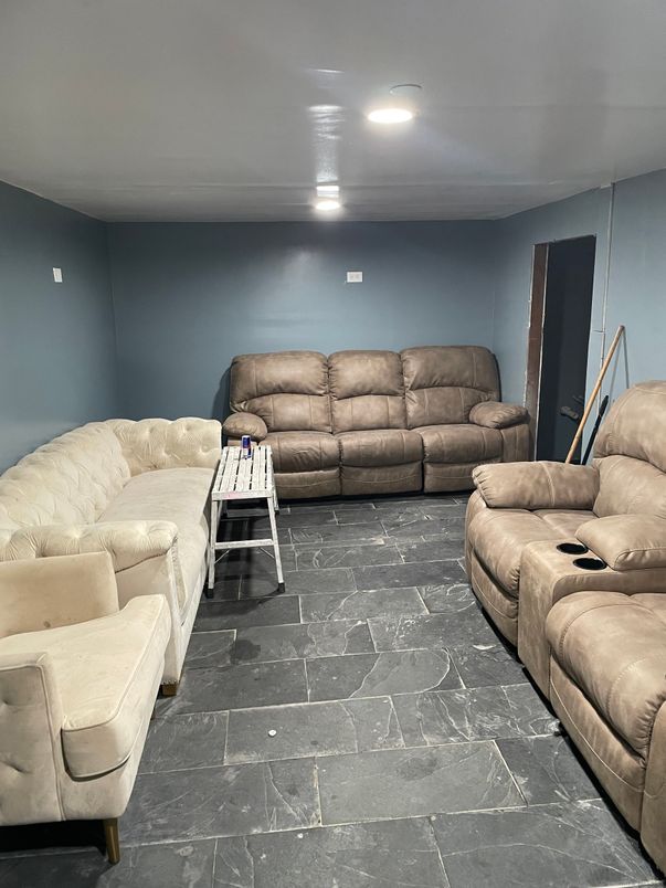 Interior, Living room, Recessed Lighting