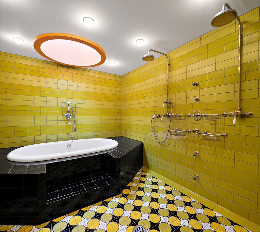 Bathroom, Interior, Recessed Lighting