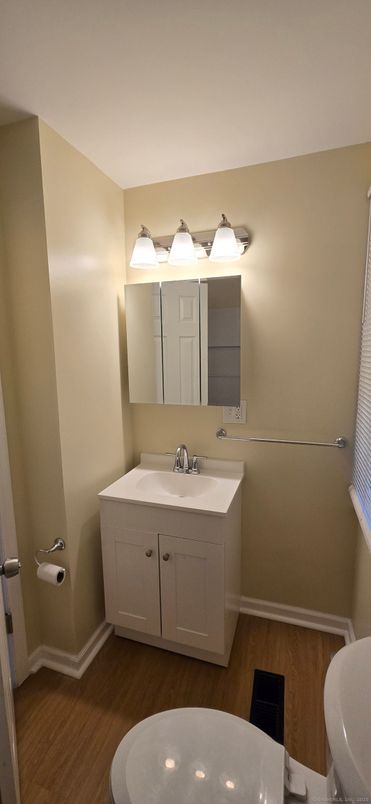 Bathroom, Interior, Wood Texture Flooring