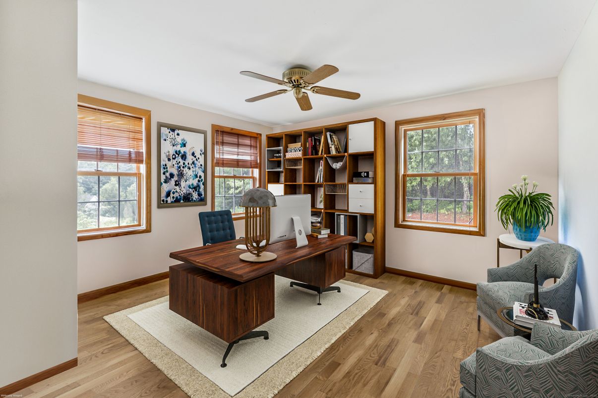 Home Office, Interior, Wood Texture Flooring