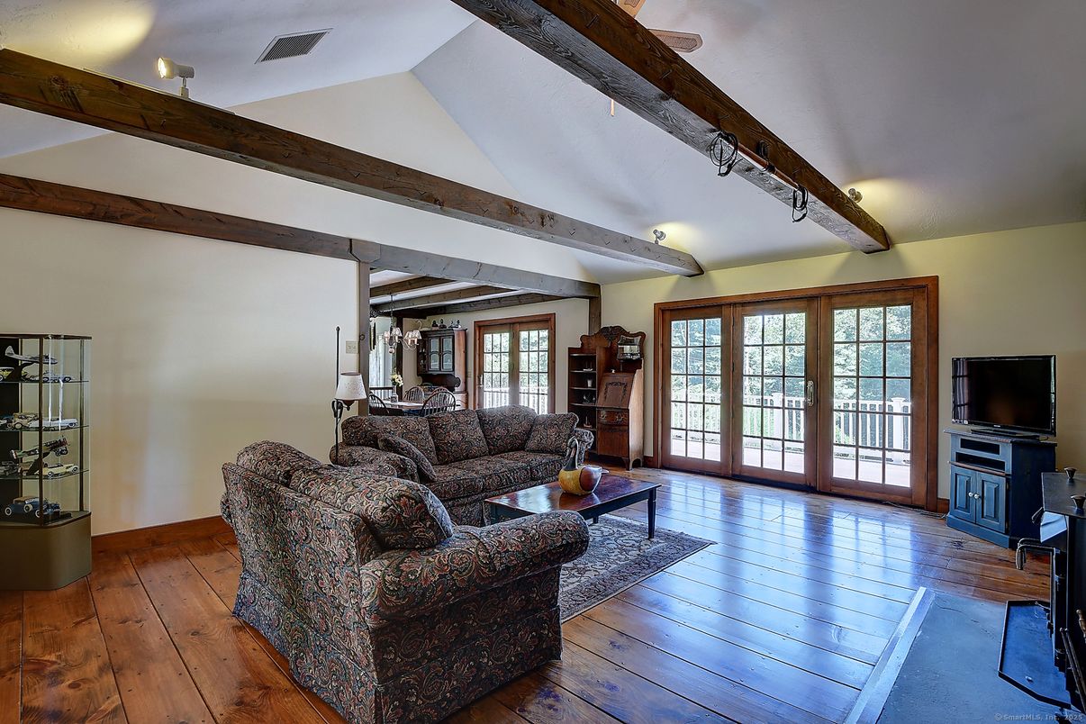 Interior, Living room, Wooden Beams, Wood Texture Flooring