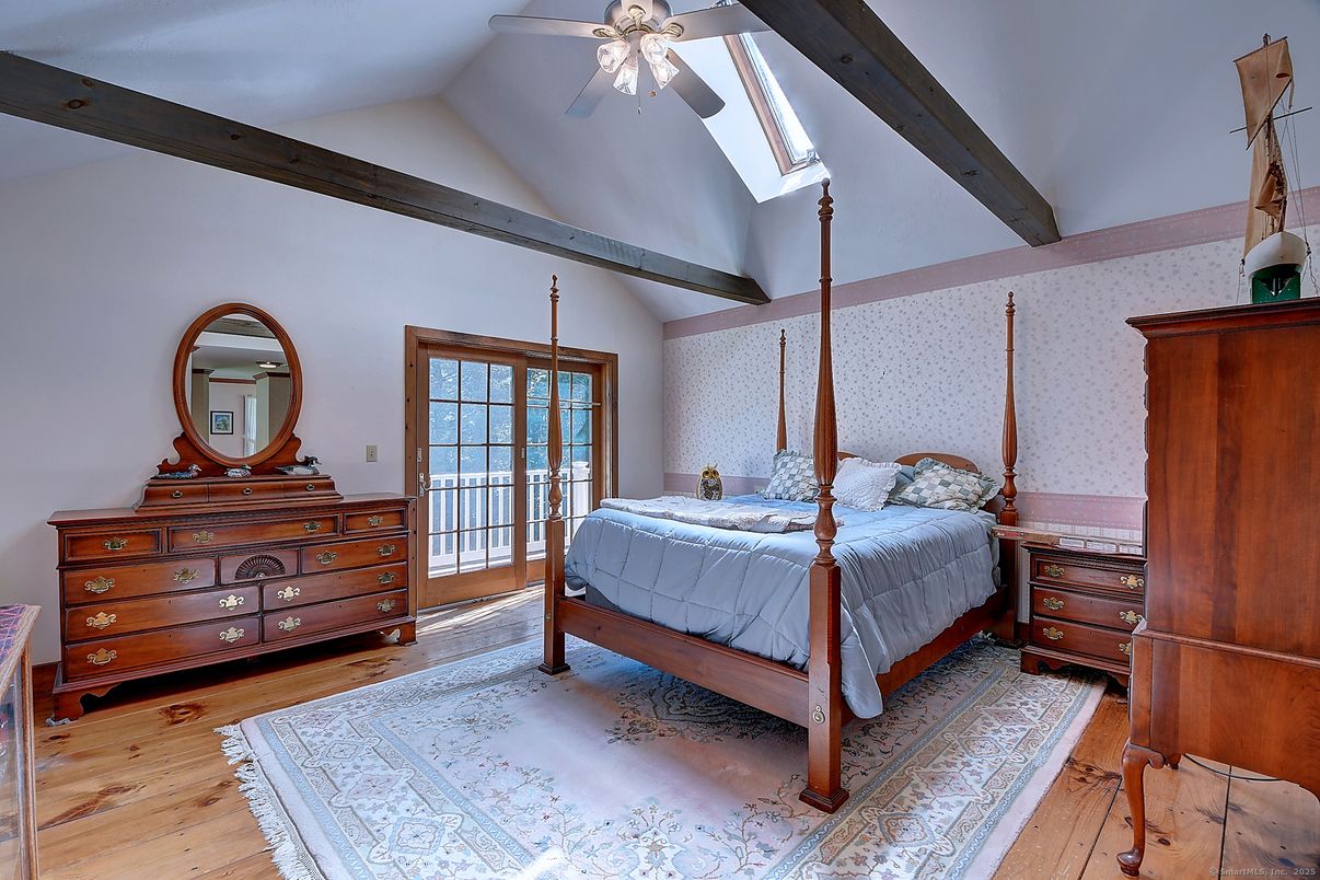Bedroom, Interior, Wooden Beams, Wood Texture Flooring