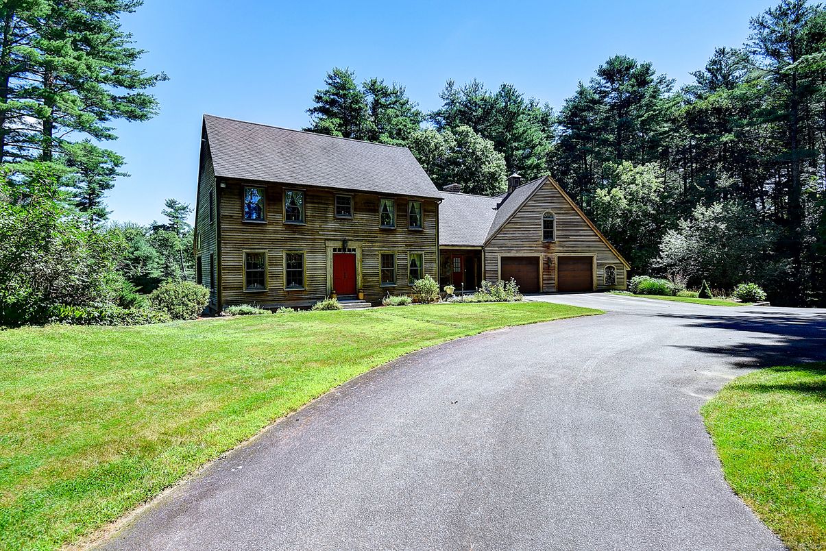 Attached, Backyard, Exterior, Facade, Log Home