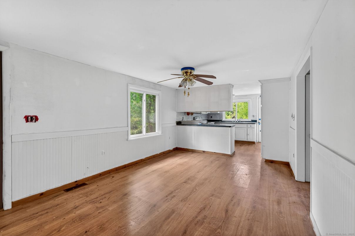 Interior, Kitchen, Wood Texture Flooring
